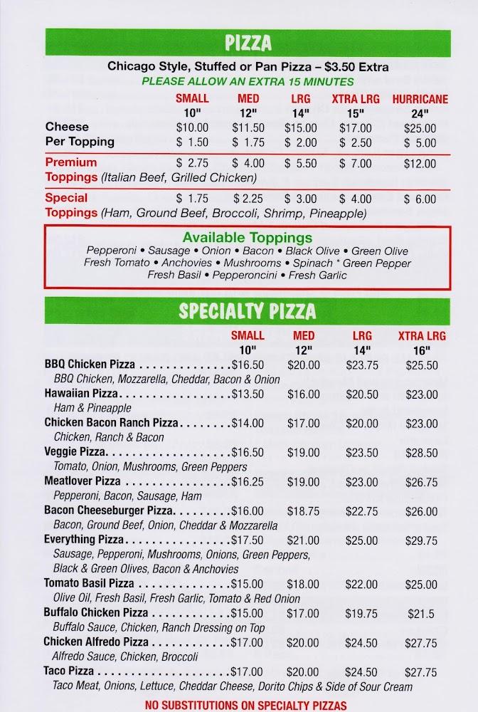 Toni's Pizza & Italian food Large Hawaiian Pizza